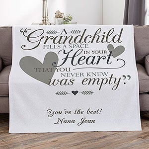 Grandparents Personalized 50x60 Sweatshirt Blanket