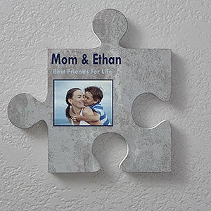 Personalized Puzzle Piece Wall Decor - Brick & Stone