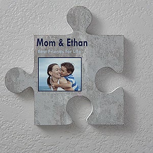 Personalized Puzzle Piece Wall Decor - Brick & Stone