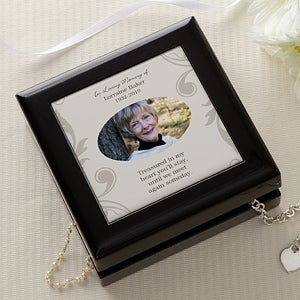 Personalized Photo Jewelry Box - In Loving Memory