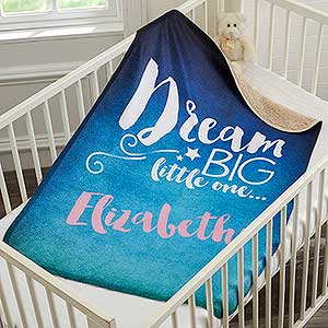 Sweet Dreams Baby Personalized Sherpa Blanket