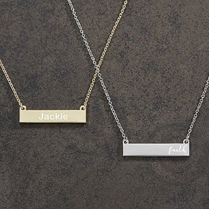 Custom Nameplate Necklaces For Her - 18432