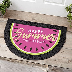 Simply Summer Personalized Half Round Doormat