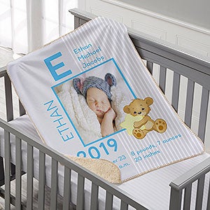 Personalized Precious Moments Baby Blanket for Boys