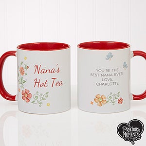 Precious Moments® Floral Personalized Coffee Mug 11 oz.- Red