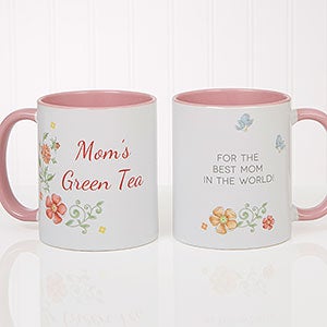 Precious Moments Floral Mug - 11oz Pink