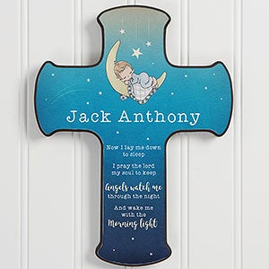 Personalized Bedtime Prayer Cross - Precious Moments