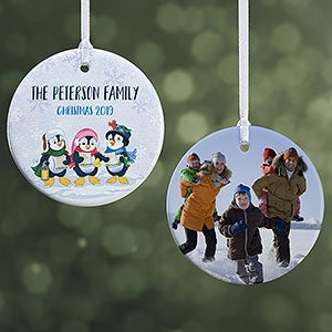 Precious Moments Penguin Christmas Photo Ornament