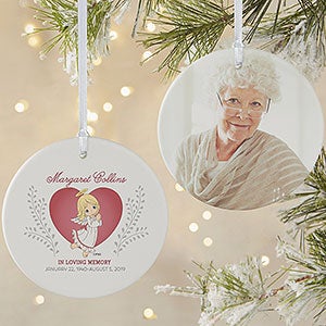 Personalized Precious Moments Memorial Photo Ornament