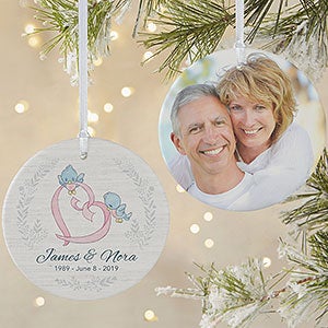 Personalized Precious Moments Anniversary Photo Ornament