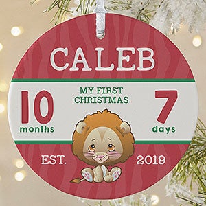 Baby's First Christmas Precious Moments Personalized Ornament