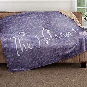 Together Forever Personalized 60x80 Sherpa Blanket