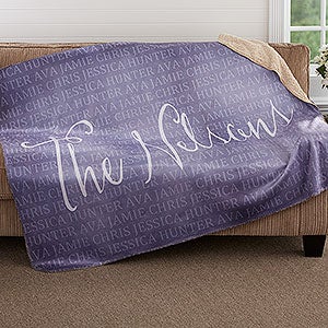 Together Forever Personalized Premium 60x80 Sherpa Blanket