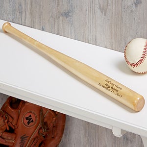 Personalized Mini Baseball Bats - Ring Bearer Gift