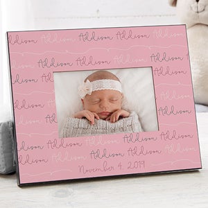 Personalized Modern Baby Girl Picture Frames