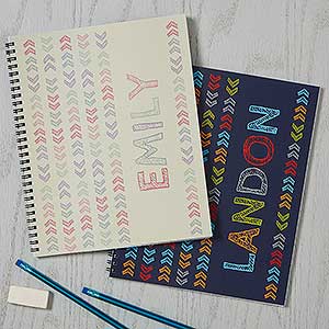 Personalized Notebooks - Stencil Name