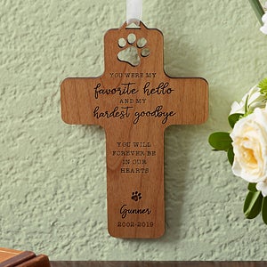 Pet Memorial Personalized Wood Cross