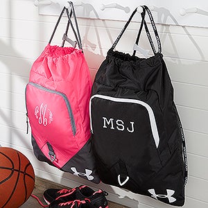 Under Armour® Embroidered Drawstring Bag- Monogram