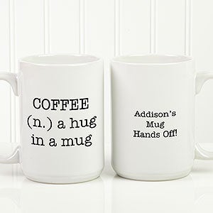 Expressions Personalized Coffee Mug 15 oz.- White