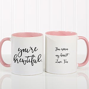 Expressions Personalized Coffee Mug 11 oz.- Pink