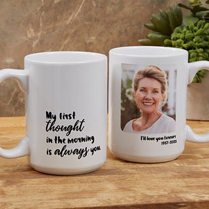 Personalized Memorial Photo Coffee Mug - 15oz White