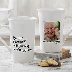 Personalized Memorial Photo Latte Mug