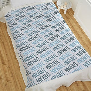 Modern Boy Name Personalized 50x60 Sweatshirt Blanket