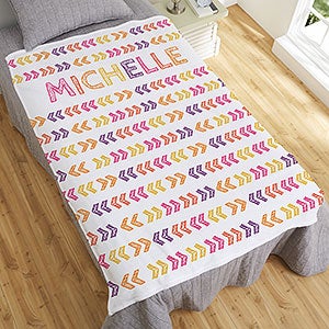 Stencil Name Personalized 50x60 Fleece Blanket