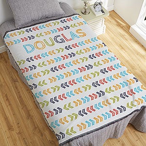 Stencil Name Personalized 56x60 Woven Throw