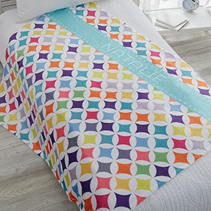 Geometric 50x60 Personalized Fleece Blanket