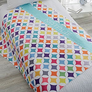 Geometric 60x80 Personalized Fleece Blanket