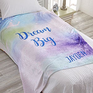 Watercolor Personalized 60x80 Fleece Blanket