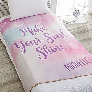 Watercolor 60x80 Personalized Sherpa Blanket