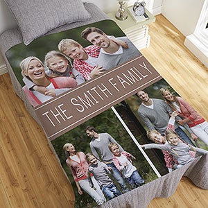 Family Photo Collage Personalized 50x60 Sweatshirt Blanket