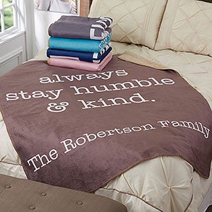 Home Expressions Personalized 50x60 Sherpa Blanket