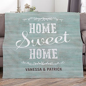 Home Sweet Home Personalized 50x60 Fleece Blanket