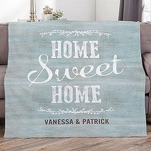 Home Sweet Home Personalized 60x80 Fleece Blanket