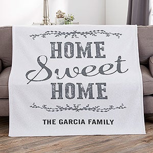 Home Sweet Home Personalized 50x60 Sweatshirt Blanket