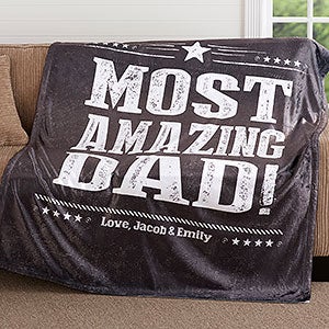 60x80 Personalized Fleece Blanket For Men