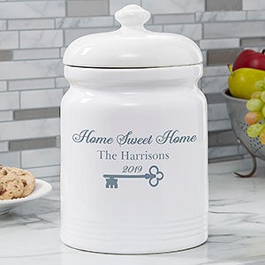 Personalized Cookie Jar - Key To Our Home