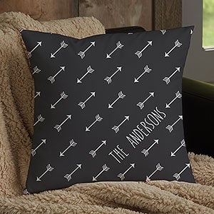 Arrows 14 Personalized Throw Pillow