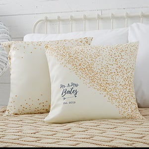 Sparkling Love 18 Personalized Throw Pillow