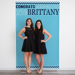 Personalized Photo Backdrop - Graduation Party