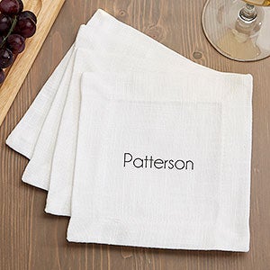 Personalized Name Cloth Cocktail Napkins