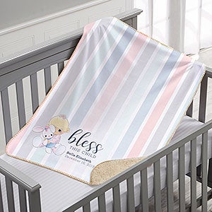 Personalized Baby Sherpa Blankets - Bless This Child