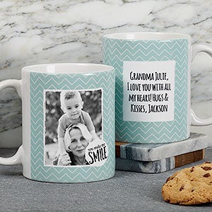 Photo Message Personalized Coffee Mug - 11 oz - White