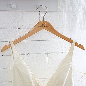 Custom Engraved Wedding Dress Hanger