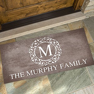 Custom Monogram Doormat - 24x48 - Circle & Vine