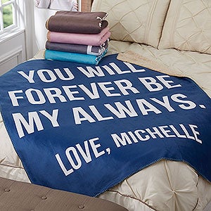 Romantic Expressions Personalized Premium 50x60 Sherpa Blanket