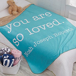 Kids Expressions Personalized 50x60 Sherpa Blanket